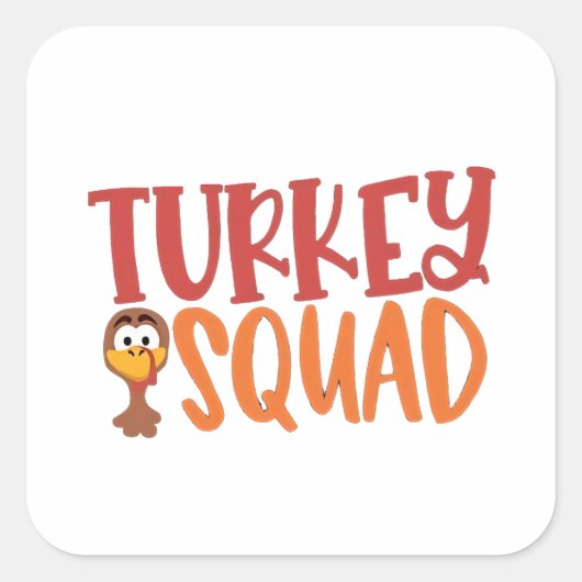 Türkei Squad Matching Outfit Türkei Erntedank Quadratischer Aufkleber (Vorderseite)
