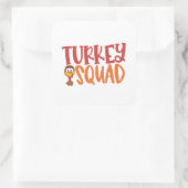 Türkei Squad Matching Outfit Türkei Erntedank Quadratischer Aufkleber (Tasche)