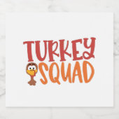 Türkei Squad Matching Outfit Türkei Erntedank Schaumweinetikett (Einzelnes Label)