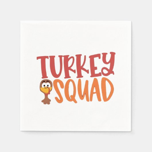 Türkei Squad Matching Outfit Türkei Erntedank Serviette (Vorderseite)
