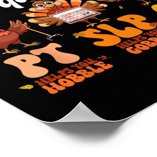 Türkei Squad Ot PT Slp Berufliche Therapie Dank Poster (Ecke)