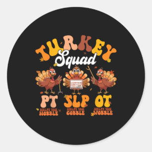 Türkei Squad Ot PT Slp Berufliche Therapie Dank Runder Aufkleber