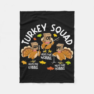 Türkei Squad Slp Ot PT Therapieteam Fall Thanksgiv Fleecedecke