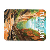 Türkei Staat Park Indiana Reisen Vintag Magnet (Horizontal)
