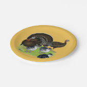 Türkei Standard Bronze Family Pappteller (Schrägansicht)