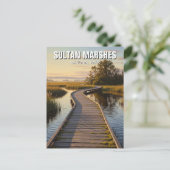 Türkei Sultan Marshes National Park Travel Postkarte (Stehend Vorderseite)