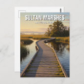 Türkei Sultan Marshes National Park Travel Postkarte (Vorne/Hinten)