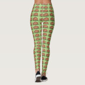 Türkei Tag Erntedank Weihnachtsfest Abendessen Leggings (Rückseite)