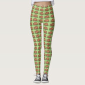 Türkei Tag Erntedank Weihnachtsfest Abendessen Leggings (Vorderseite)