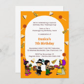 Türkei Tag Geburtstag Bash Einladung für Kinder (Vorne/Hinten)