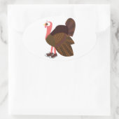 Türkei-Teilnehmer Ovaler Aufkleber (Tasche)