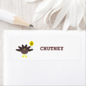 Türkei Time Erntedank Custom Food Labels (Insitu)