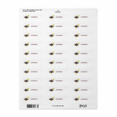 Türkei Time Erntedank Custom Food Labels (Vorne)