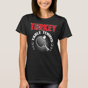 Türkei Tischtennis unterstützen türkisches Ping Po T-Shirt