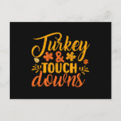 Türkei Touch Downing Erntedank Family Football Postkarte (Vorderseite)