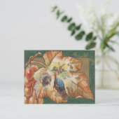 Türkei Trauben Windmill Fall Leaf Postkarte (Stehend Vorderseite)