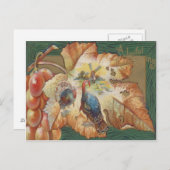 Türkei Trauben Windmill Fall Leaf Postkarte (Vorne/Hinten)