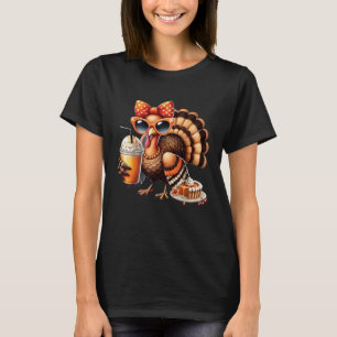 Türkei trinkt Kaffeebow Erntedank Womens Tur T-Shirt
