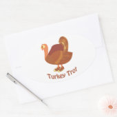 Türkei troff ovaler aufkleber (Umschlag)