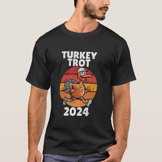 Türkei Trot 2024 Erntedank Türkei Running Runne T-Shirt (Vorderseite)