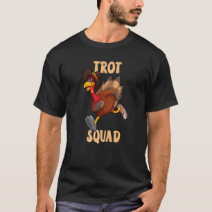 Türkei Trot Squad Erntedank Day 5K Run Pilgrim T-Shirt
