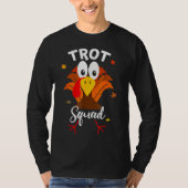 Türkei Trot Squad Funny Erntedank Running Famile T-Shirt (Vorderseite)