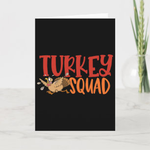 Türkei Trot Squad Funny Erntedank Running Match Karte