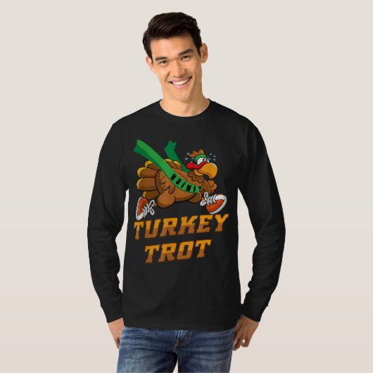 Türkei Trot Squad Funny Erntedank Running T-Shirt (Vorne ganz)