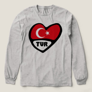Türkei TUR Ländercode Tri-Blend Shirt