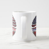 Türkei Türkei USA USA Vereinigte Staaten Tree Jumbo-Tasse (Rückseite)