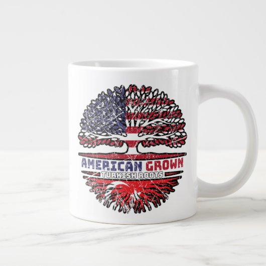 Türkei Türkei USA USA Vereinigte Staaten Tree Jumbo-Tasse (Rechts)