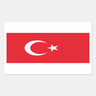 Türkei/Türkische Flagge Rechteckiger Aufkleber
