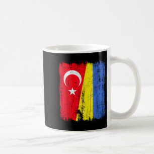 Türkei Ukraine Halbflagge Türkisch Ukrainisches Er Kaffeetasse