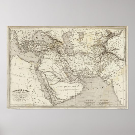 Türkei und Arabien Poster (Vorne)