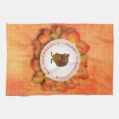 Türkei und Blätter Geschirrtuch (Horizontal)