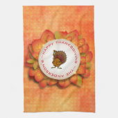 Türkei und Blätter Geschirrtuch (Vertikal)