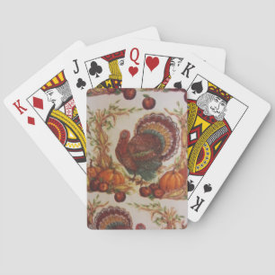 Türkei und Ernte Spielkarten