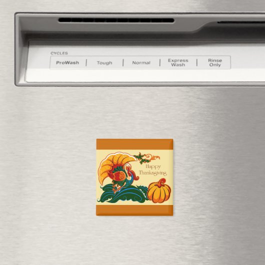 Türkei und Pumpkin-Erntedank Magnet (In Situ (Geschirrspüler))
