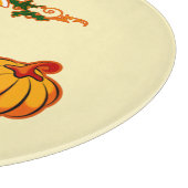 Türkei und Pumpkin-Erntedank Schneidebrett (Ecke)