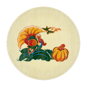 Türkei und Pumpkin-Erntedank Schneidebrett