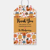 Türkei und Scarecrow Erntedank Pattern Geschenkanhänger (Vorderseite)