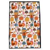 Türkei und Scarecrow Erntedank Pattern Mittlere Geschenktüte (Vorderseite)