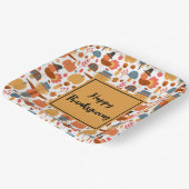 Türkei und Scarecrow Erntedank Pattern Pappteller (Gewinkelt)