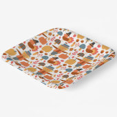 Türkei und Scarecrow Erntedank Pattern Pappteller (Gewinkelt)