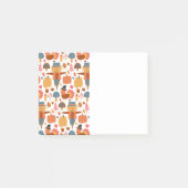 Türkei und Scarecrow Erntedank Pattern Post-it Klebezettel (Vorderseite)