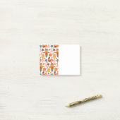 Türkei und Scarecrow Erntedank Pattern Post-it Klebezettel (Auf Schreibtisch)