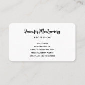 Türkei und Scarecrow Erntedank Pattern Visitenkarte (Rückseite)