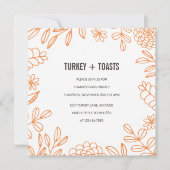 Türkei und Toasts Einladung (Vorderseite)