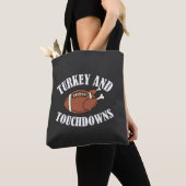 Türkei und Touchdowns-Erntedank Tasche (Von Nahem)