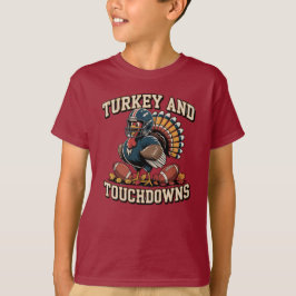 Türkei und Touchdowns Funny Erntedank T - Shirt
